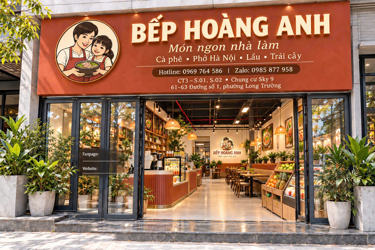 Không gian Bếp Hoàng Anh